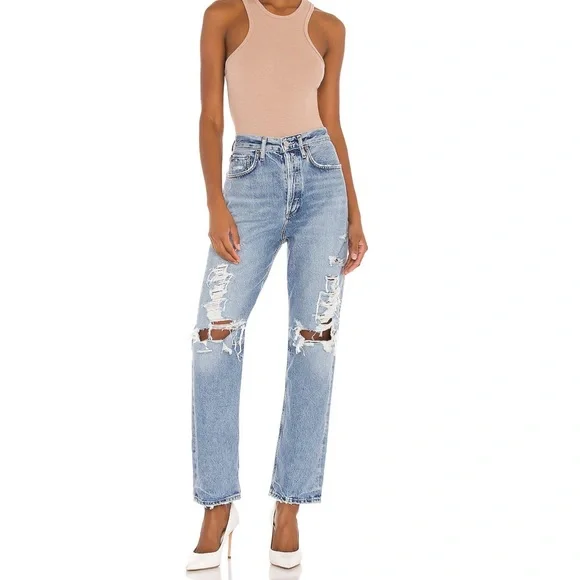 Agolde 90’s Mid Rise Loose in Major | Sz: 24 - Picture 4 of 15